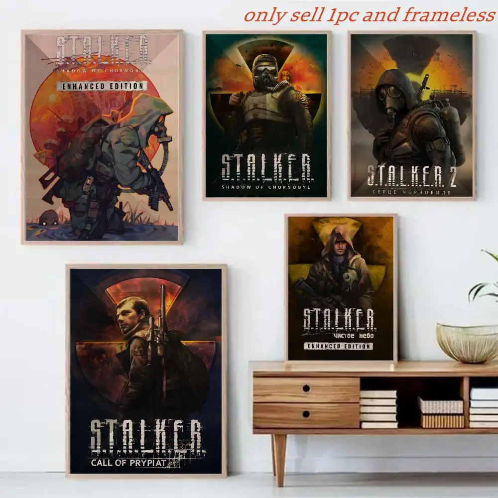 Video Game S-STALKER Painting Calligraphy Canvas Mural For Interior Walls Crease-Free Beautiful For Living Room Bedroom