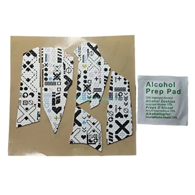 E74D Mouse Grip Tape Side Sticker for G502X Non slip and Sweat resistant Silicone Mouse Skin