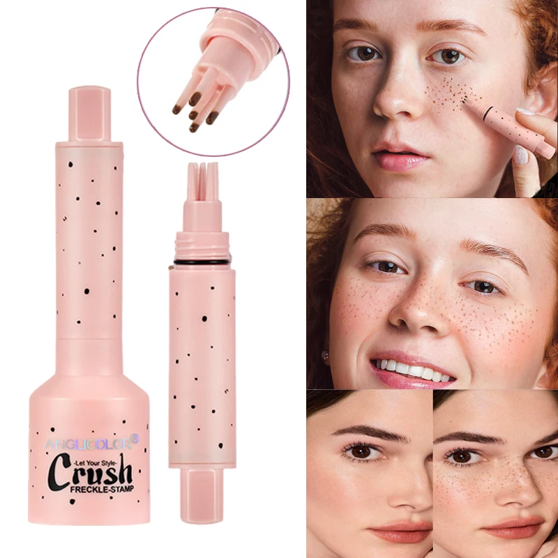 Face Faux Freckles แสตมป์ปากกาแต่งหน้าธรรมชาติดู Dot Spot Moles ปากกากันน้ํา Quick-Dry Light เหมือนจริงกระปากกา Makep เครื่องมือ