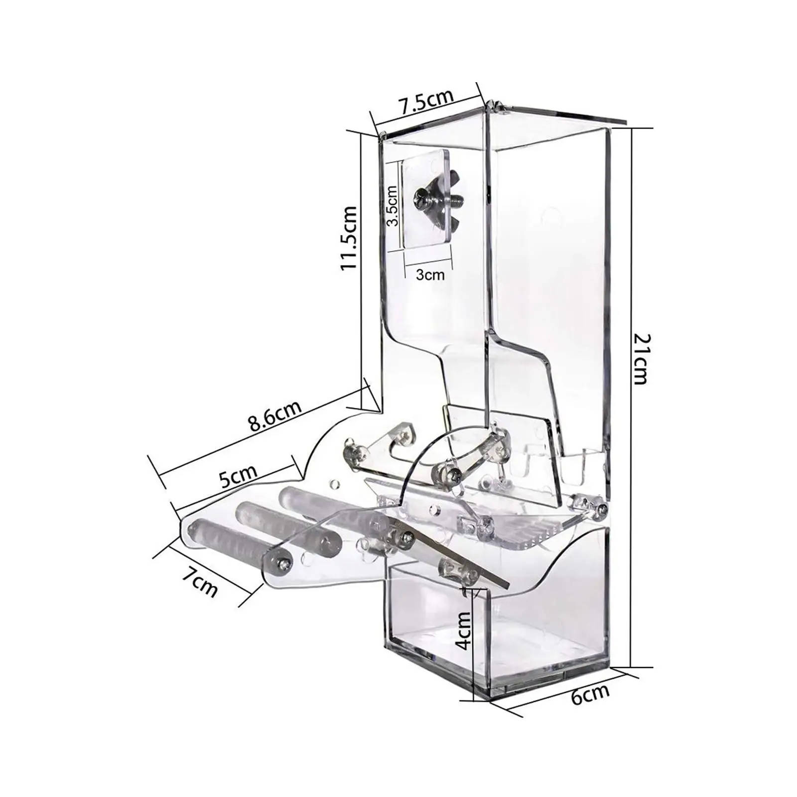 Dispensador automático de semillas para pájaros de jaula – Loros y canarios - imagen 5