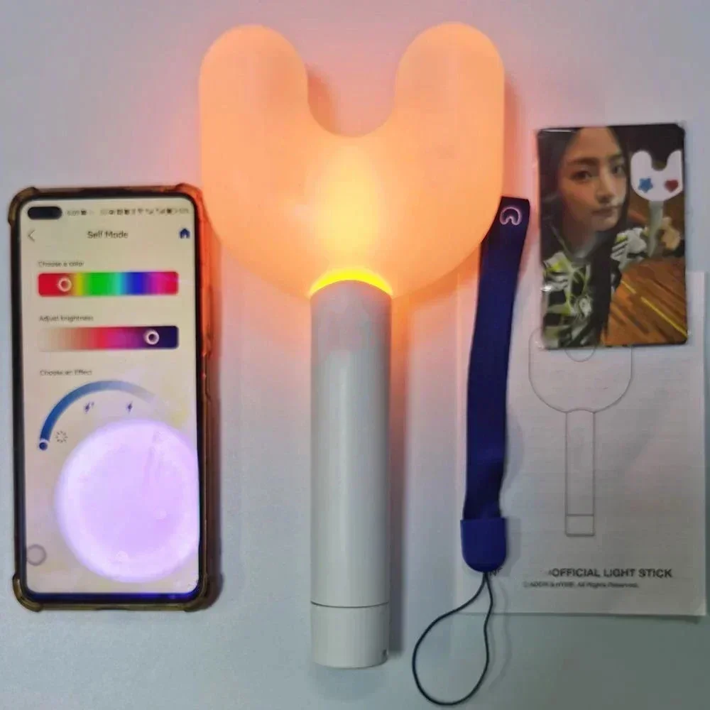 New Kpop NJ Lightstick With Bluetooth Hand Lamp Gidle Concert Hiphop Party NJ Light Stick Fluorescent Collection Toys