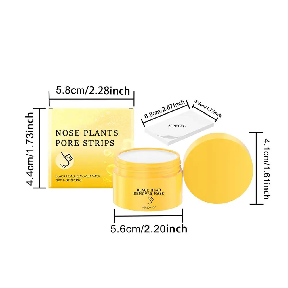 Crème anti-points noirs de l'Antarctique, bande de pores, masque déchirant, nettoyeur d'acné, patch nasal, soins de la peau en profondeur