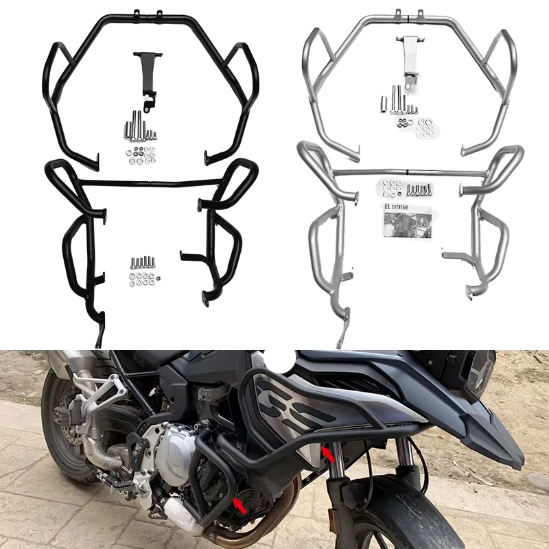 Fit For BMW F750GS F850GS F 750GS F 850GS 2018-2023 2022 Motorcycle Engine Guards Highway Crash Bars Upper&Lower Frame Protector