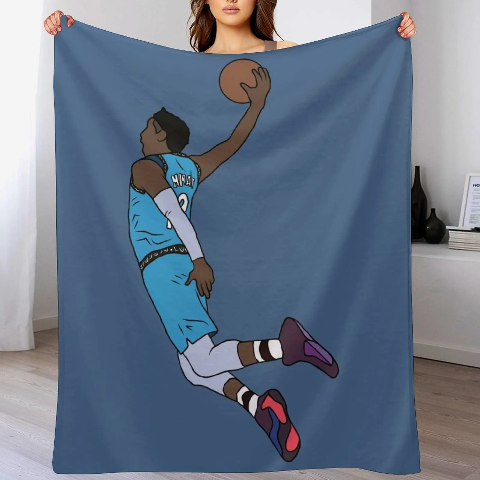 

Ja Morant Dunk Throw Blanket Flannels warm winter Blankets