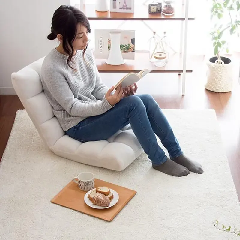 

Korean Style Bed Backrest Chair Lazy Sofa For Dormitory Waist Support Nordic Folding Tatami Cushion Bay Window Living Ro