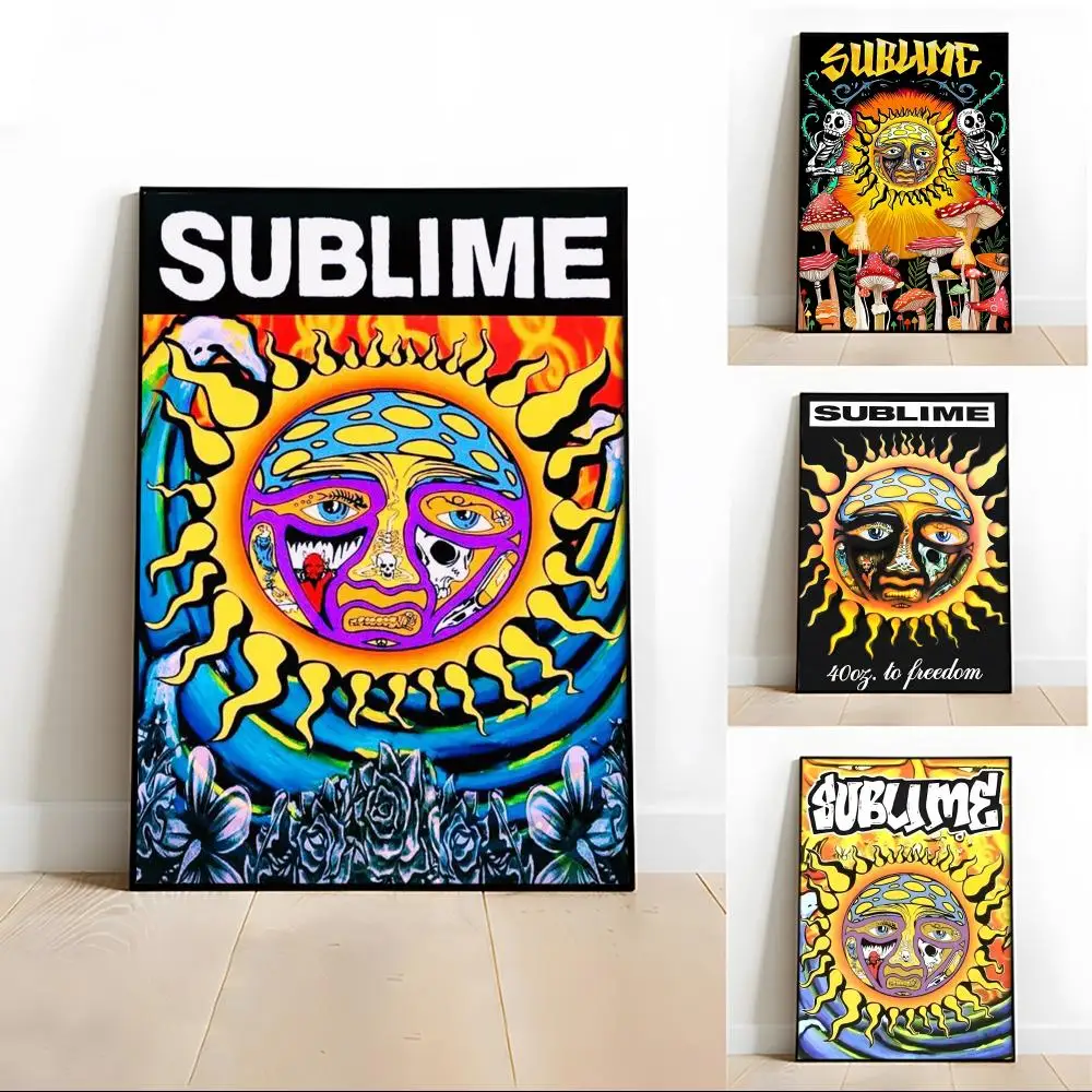 S-Sublime Band Reggae Poster HD Art Mural Wallart Poster กันน้ำวินเทจพิมพ์ตกแต่งสำหรับตกแต่งบ้าน DIY