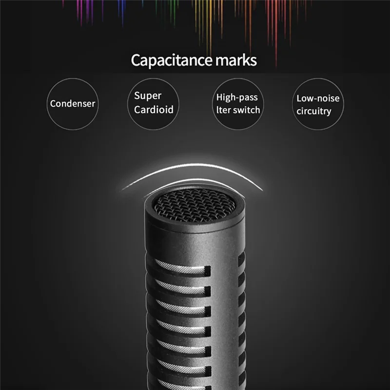 ABAN Professional Condenser Microphone Interview Recording Vlog Live Mic for //p. /DSLR Camera Camcorder-280X22mm