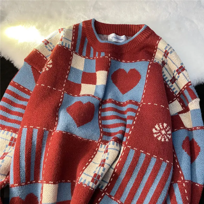 2023 New Autumn Winter Women Sweater Loose Vintage Lazy Style Loose Casual Large Size Jacket Pullover High Quality Knitted Coat