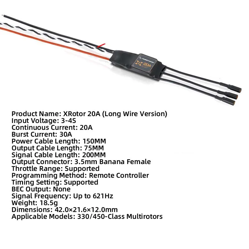 XRotor 20A/40A Quad-Rotor, Hex-Rotor, Multi-Rotor ESC