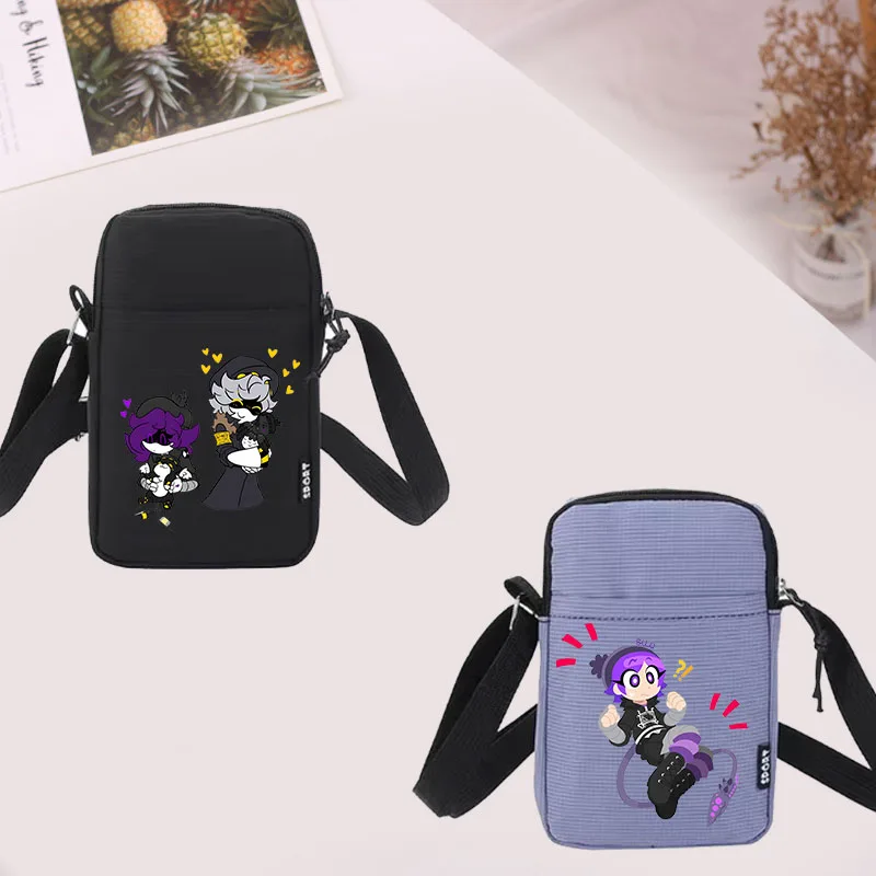 Cute MURDER-DRONES Women's Bag Nylon Mini Mobile Phone Bag Female Crossbody Bags Causal Shoulder Bag Travel Women's Handbag 2024