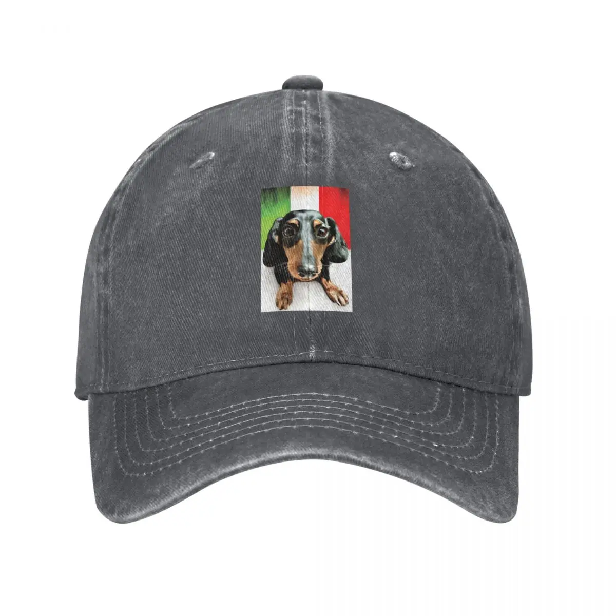 Bella the Playful Dachshund - Pet Dog Commission 05Cap Baseball Cap Anime Hat Wild Ball Hat Hats For Men Women's