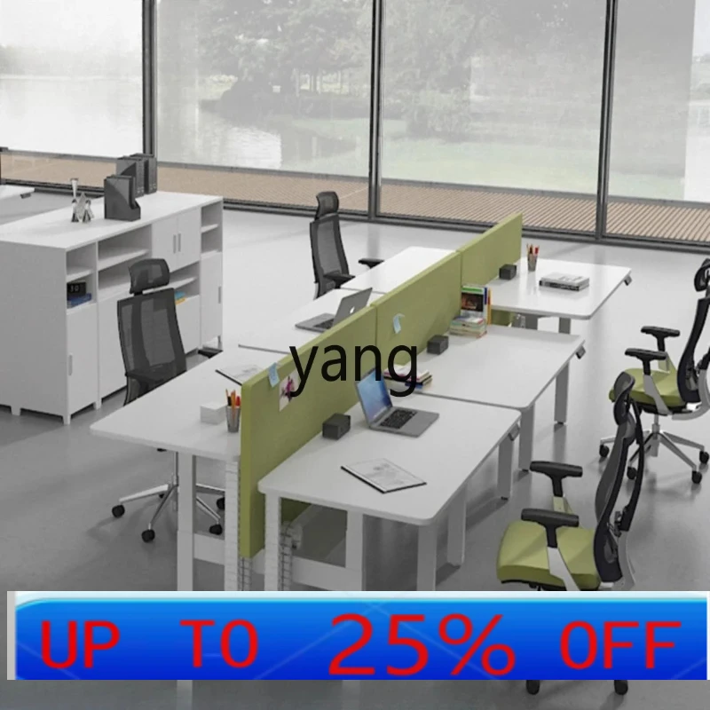 LH  Lifting Table Lifting Six-person Student Desk Multifunctional Desk with Screen