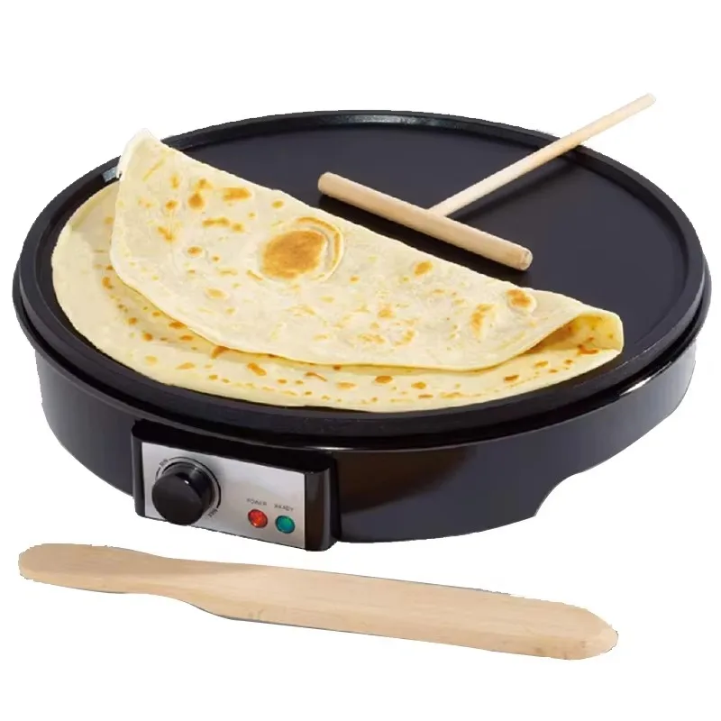 Adjustable temperature-controlled aluminum hot plate household hot-selling non-stick plate pizza pancake machine