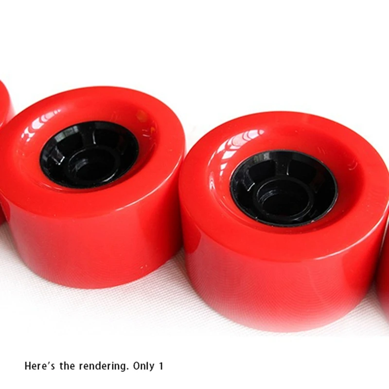 1 Stuks Elektrische Skateboard Wiel Rood Schokabsorberende Skateboard Wiel Voor Shr78a Pu Wiel