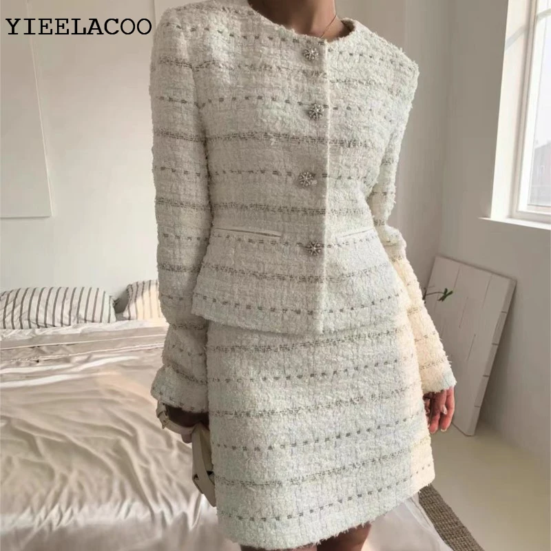 

Beige jacket+skirt set Professional spring /autumn Women's Skirt Set Business Ladies 2 Piece Skirt Suit