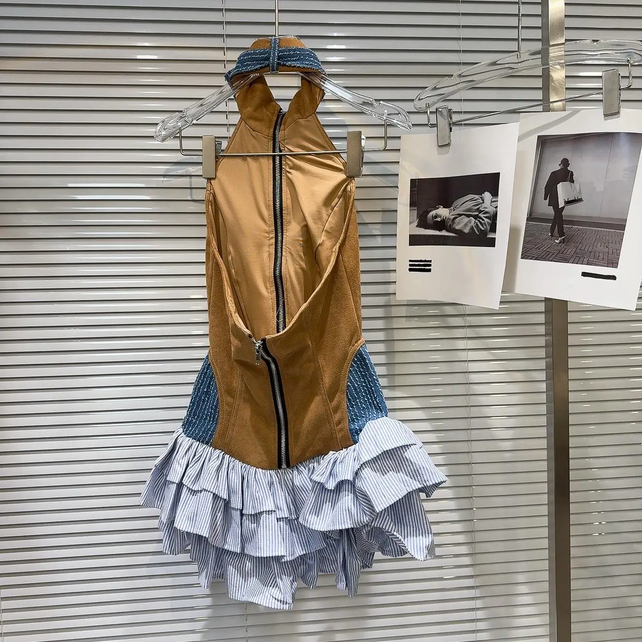 Mode doux Cool épicé fille cravate Ba Dr gonflé Svel gilet Dr suspendu Ne gilet Dr printemps 2025 femmes Faion