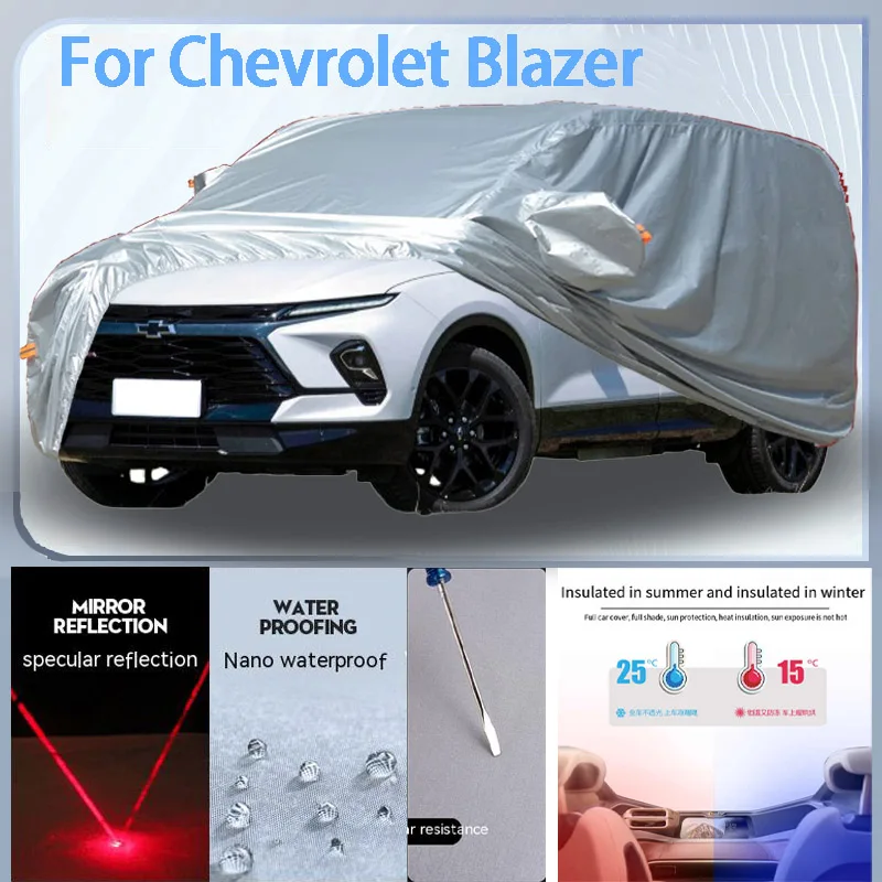 

For Chevrolet Blazer Full Car cover with UV protection and Winter Insulation roles,Rainproof,Snowproof Ati-frost properties.