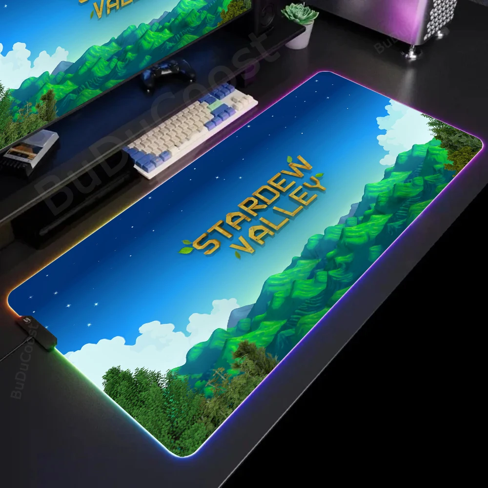 

Best Sellers Stardew Valley electronic sports Office HD Printing Desk Mat Gaming RGB XXL Locking Computer Luminescence Mouse Pad