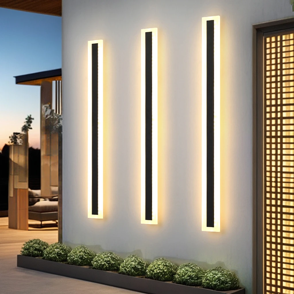 

Balcony Terrace Decorative Lighting 1 Light Emitting Diode Acrylic Waterproof Outdoor Wall Light Garden Living Room Wall Washer