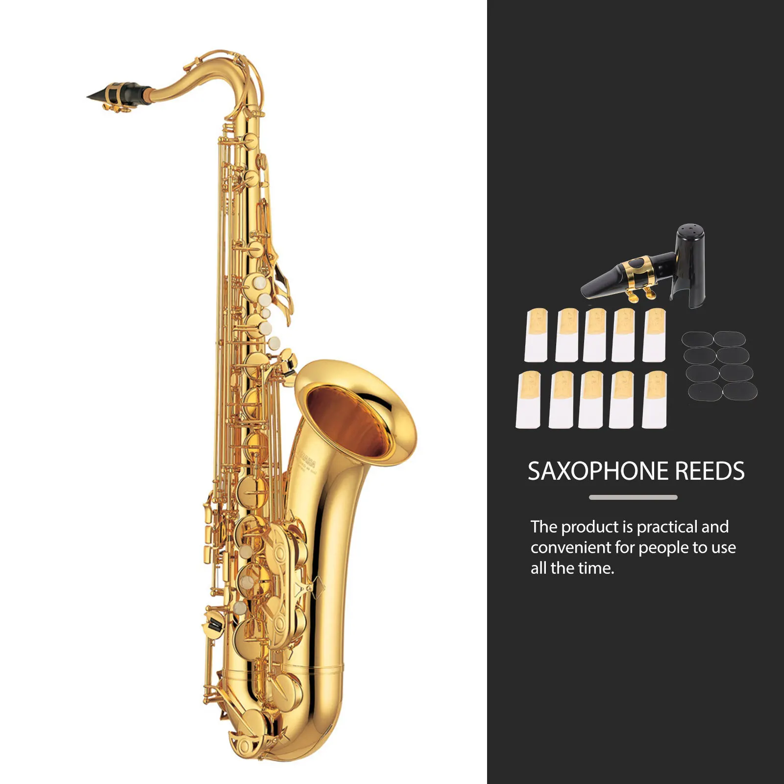 

Saxophone Mouthpiece Kit Alto Saxophones Mouthpieces Pads Thick Cushion Accessories