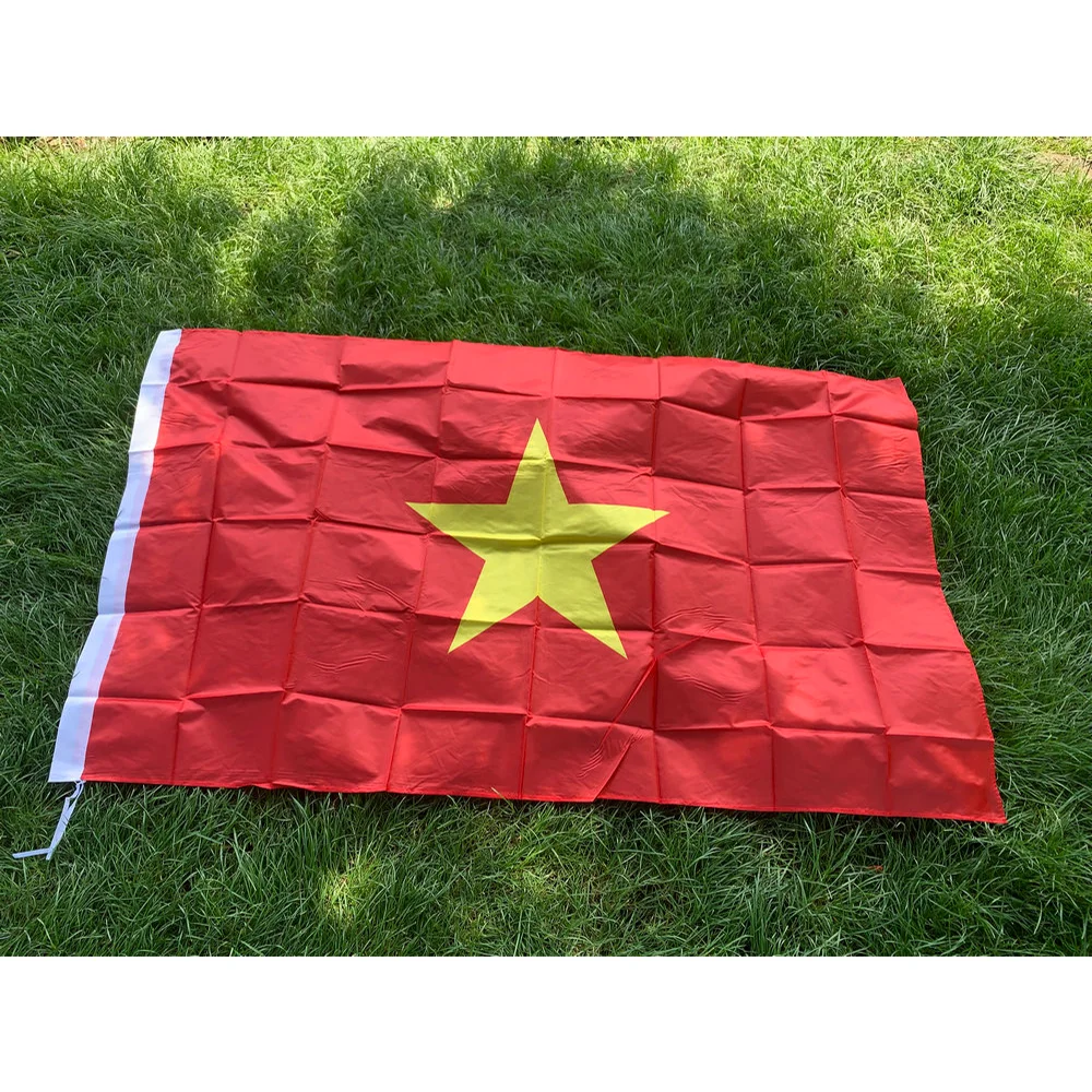 TIKI FLAG 3x5ft 90x150 سنتيمتر فيتنام الفيتنامية العلم معلقة البوليستر لافتة للزينة #3