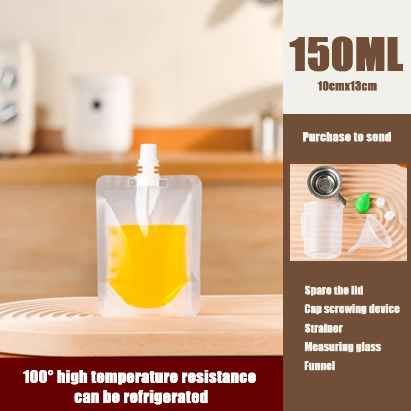 

Сумка напитка чая молока сумки прозрачного жидкостного мешка Споут составная портативная