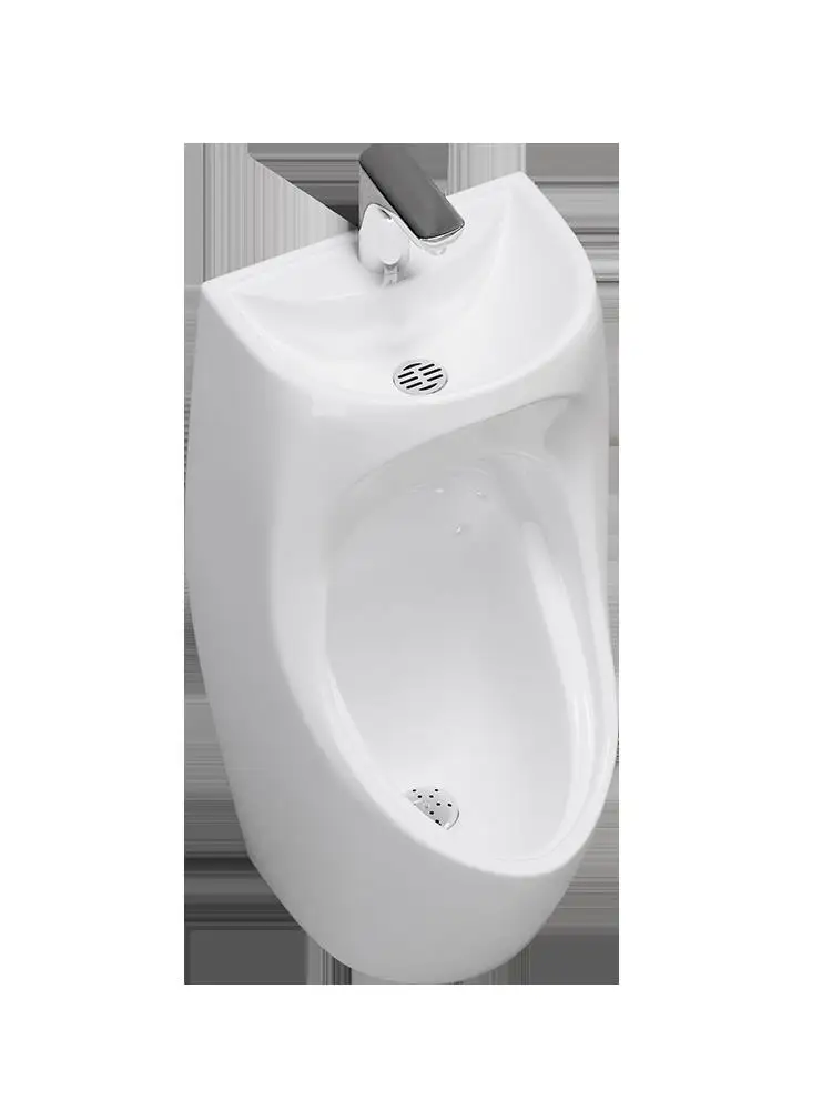 

With wash basin sensor urinal, with faucet energy-saving urinal, household men's raw wall-mounted toilet bucket