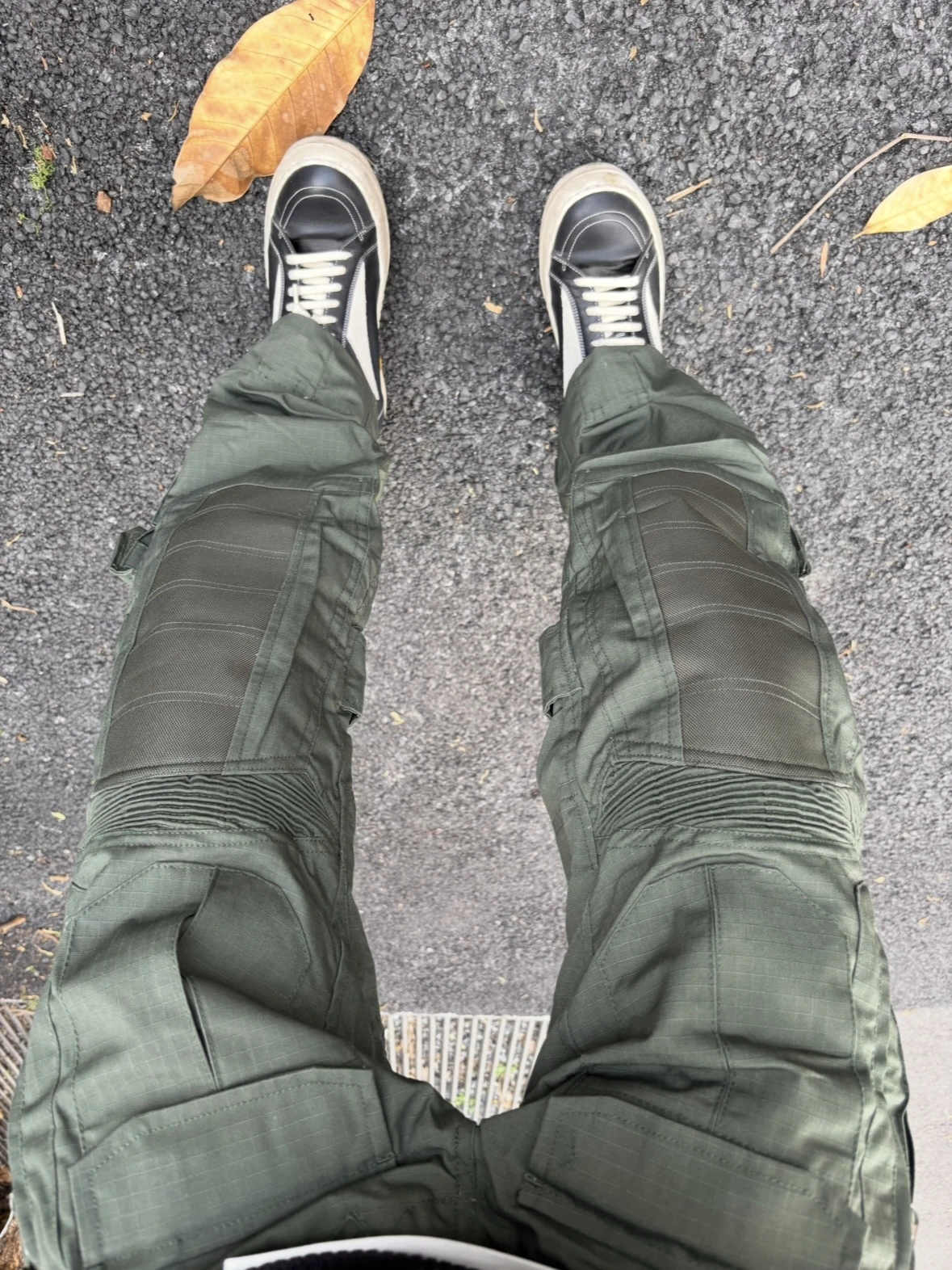 

American Retro Patchwork Knee Pads Outdoor Military Bird Magic Tape Hard Man Casual Versatile Cleanfit Battle Pants