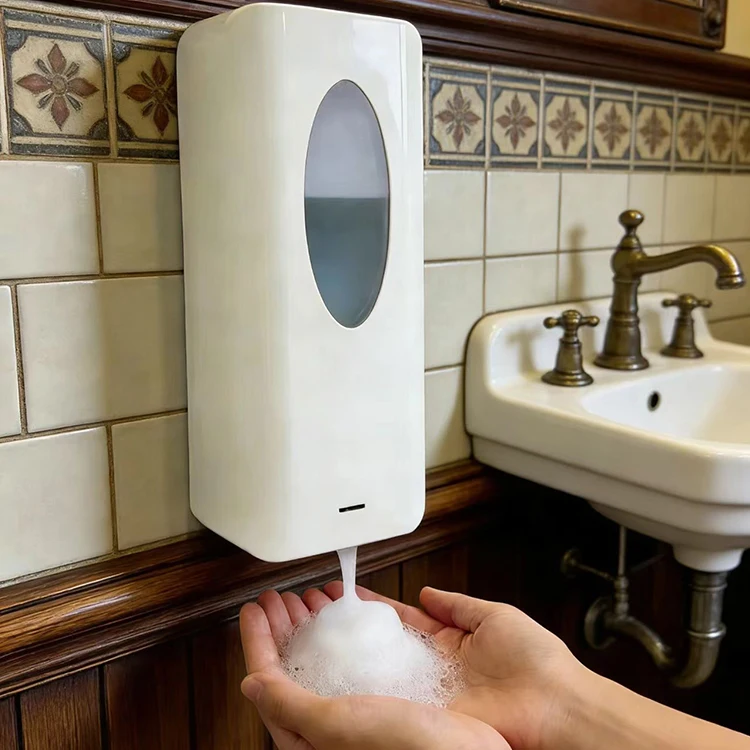 

EE1 Waterproof 1000ML Hand Free Wall Mount Battery Gel/Foam Soap Dispenser Auto Dish Soap Dispenser for Bathroom Kitchen