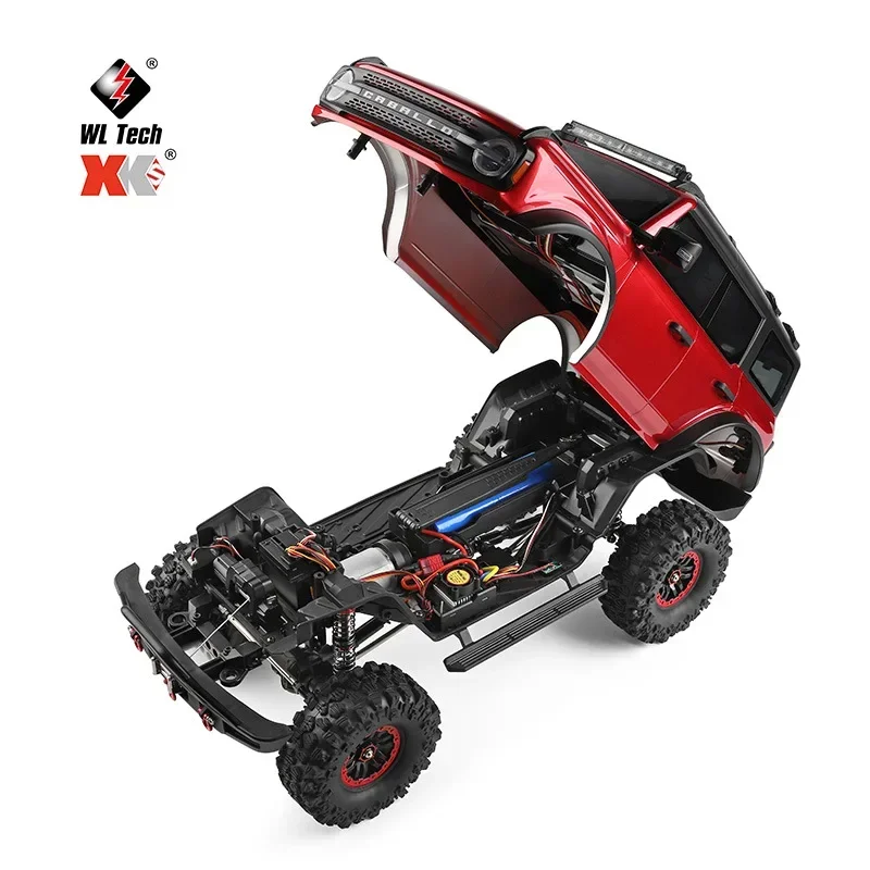 Nowy WLtoys 104020   1:10 Liema pełna skala 4x4 RC samochód wspinaczkowy pojazd terenowy symulacja samochodu profesjonalny zdalnie sterowany