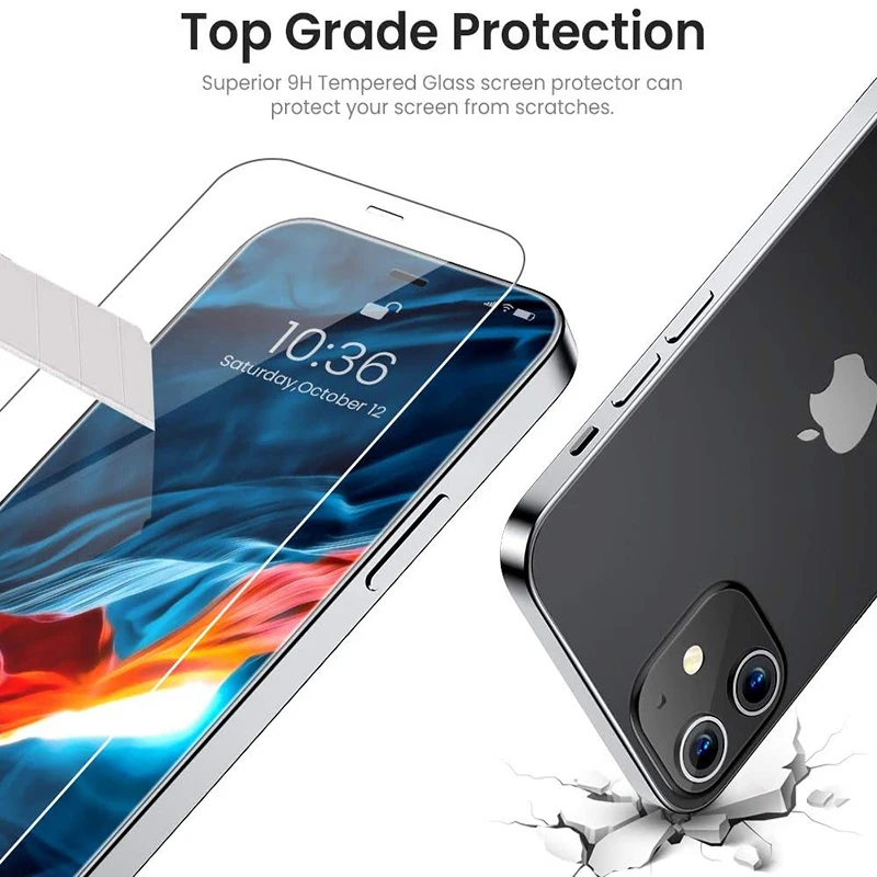 NASAN iPhone Front Glass Cover+OCA Tempered Glass Case For iPhone 15 14 13 11 12 Pro Max Mini Max X XS Plus Screen Protector