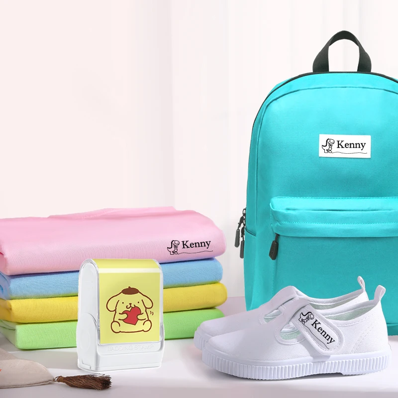 ختم اسم PomPomPurin المخصص - تصميم متين مقاوم للماء وخالي من التلطخ للوازم المدرسية والمنزل وإعطاء هدايا العيد #4