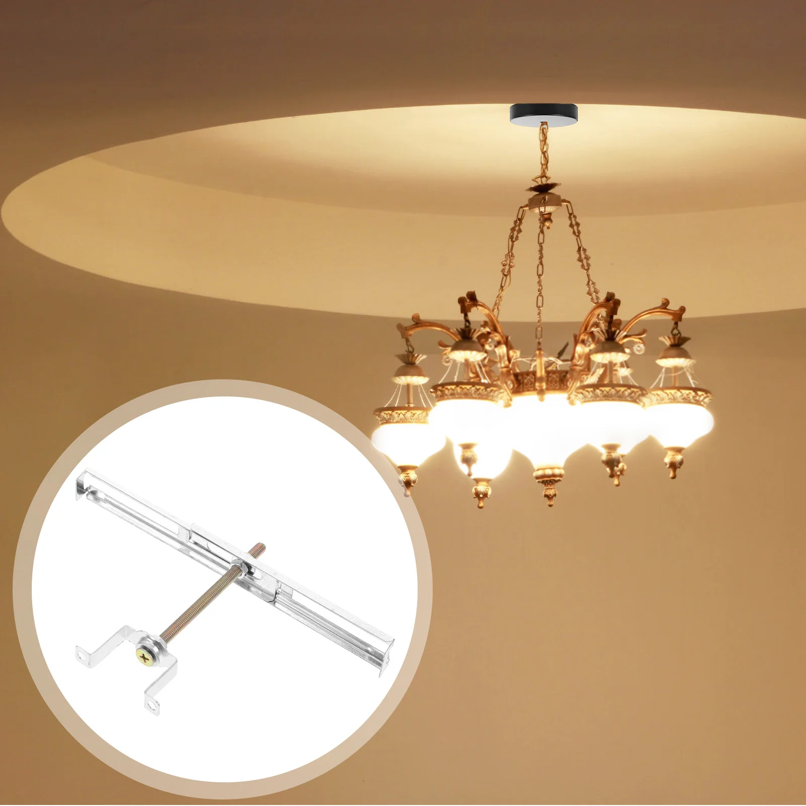 

Bracket Light Mounting Plates Adjustable Ceiling Light Fittings Lamp Mounting Bracket Square Tube Grid Accessories