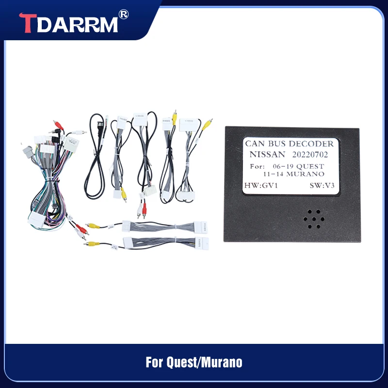 For Nissan Teana North American version Teana Altima Update List Radio Cable And CANBUS BOX Adapter Car Radio Wiring Harness