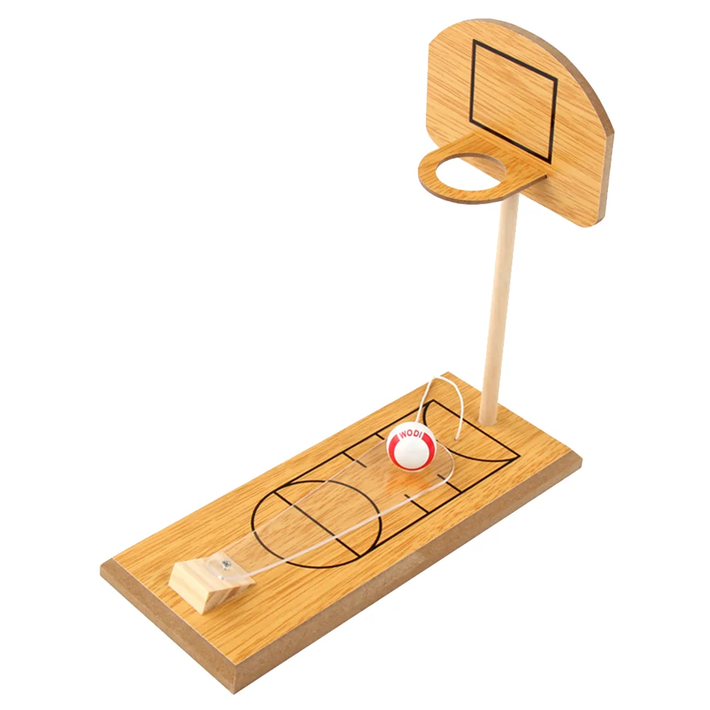 

Desktop Basketball Toy Children’s Toys Drainage Basket Portable Basketball Game Desktop Mini Stress Reliever Tabletop Wooden