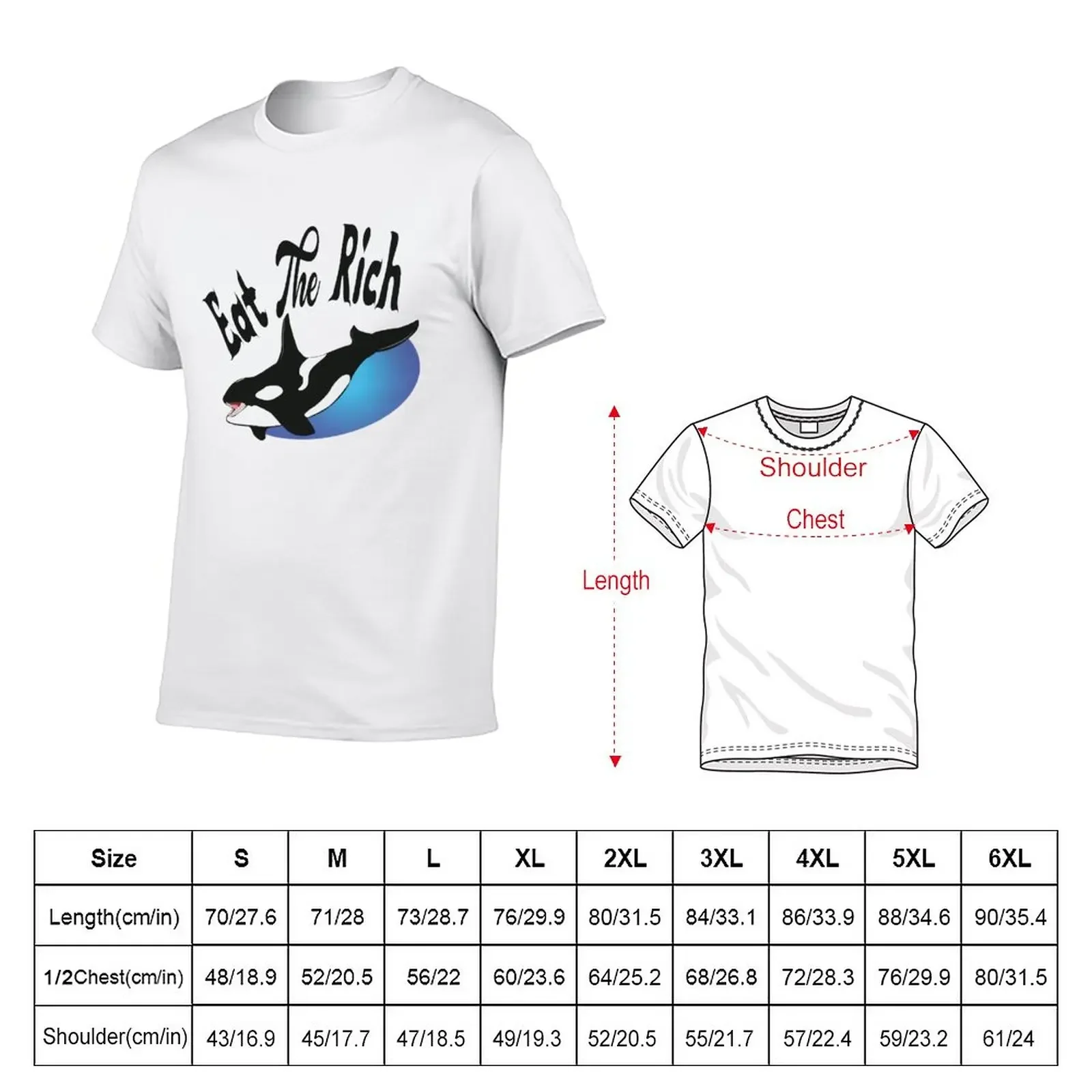 New Eat The Rich, Orca, Yacht Killer, T-Shirt summer clothes anime Aesthetic clothing men graphic t shirts