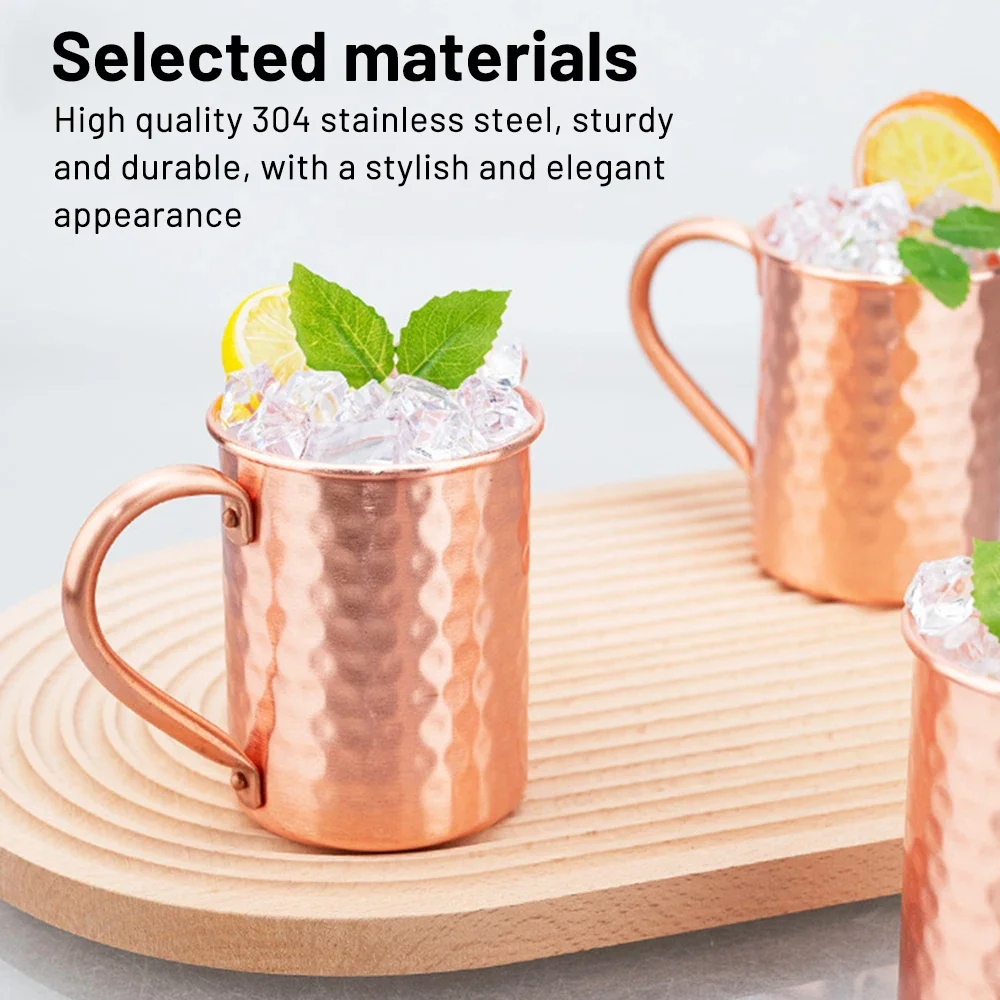 450 مللي 16.0 أوقية 100% النحاس موسكو البغل القدح دائم النحاس أكواب البيرة القهوة القدح كوب حليب كوب النحاس النقي درينكوير #3