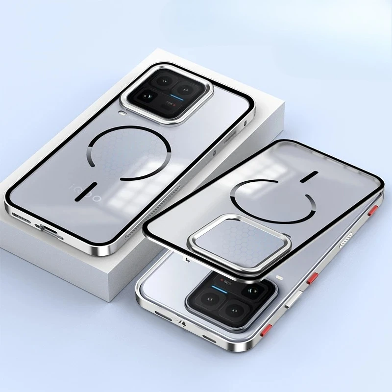 

For IQOO 15 Ultra Aluminium Alloy Metal Lens Protection Casee For Iqoo15Ultra Wireless Charging Acrylic Hard Shockproof Cover