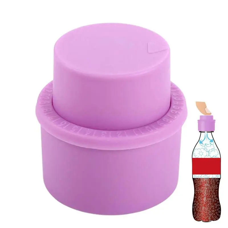 New Vacuum Drink Soda Bottle Stopper Bottle Lid Top Inflatable Soft Sealer Caps Reusable Frozen Fizzy Drink Beverage Bottle Stop