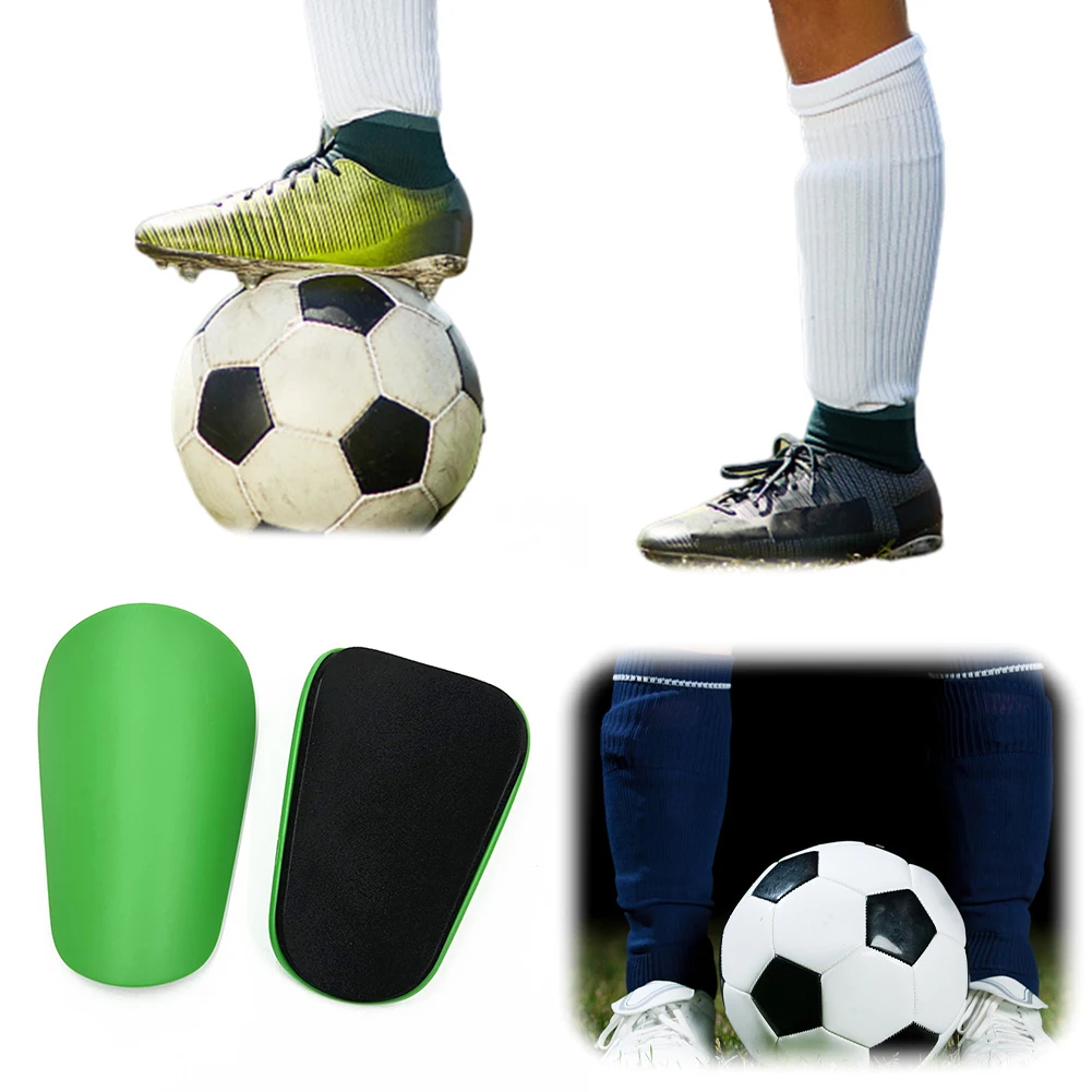 1 Pair Soccer Training Equipment Wear- Lightweight Feet Shin Guards Football Training Shin Pad for Kids and Adults