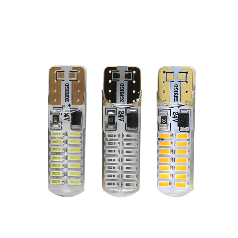 2pcs Led Interior Light On Truck T10 W5W 194 186 24v Super 2W Automativa Car Reading Bulb Auto Accessories Signal Lamp 24 Volts