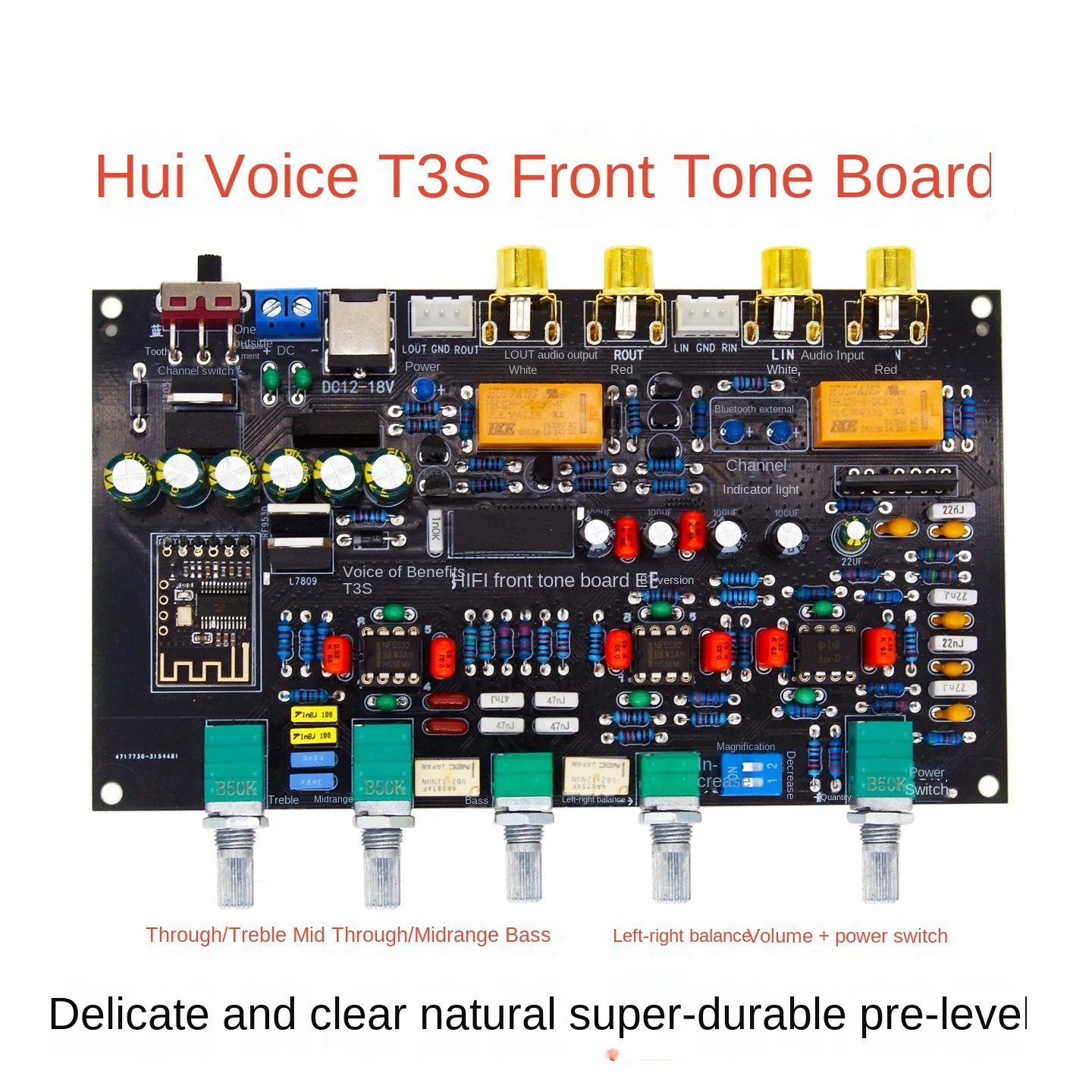 

T3S Hi-Fi Preamplifier Tone Board Audiophile Grade Preamplifier Board New Tuning Board Super LM1036