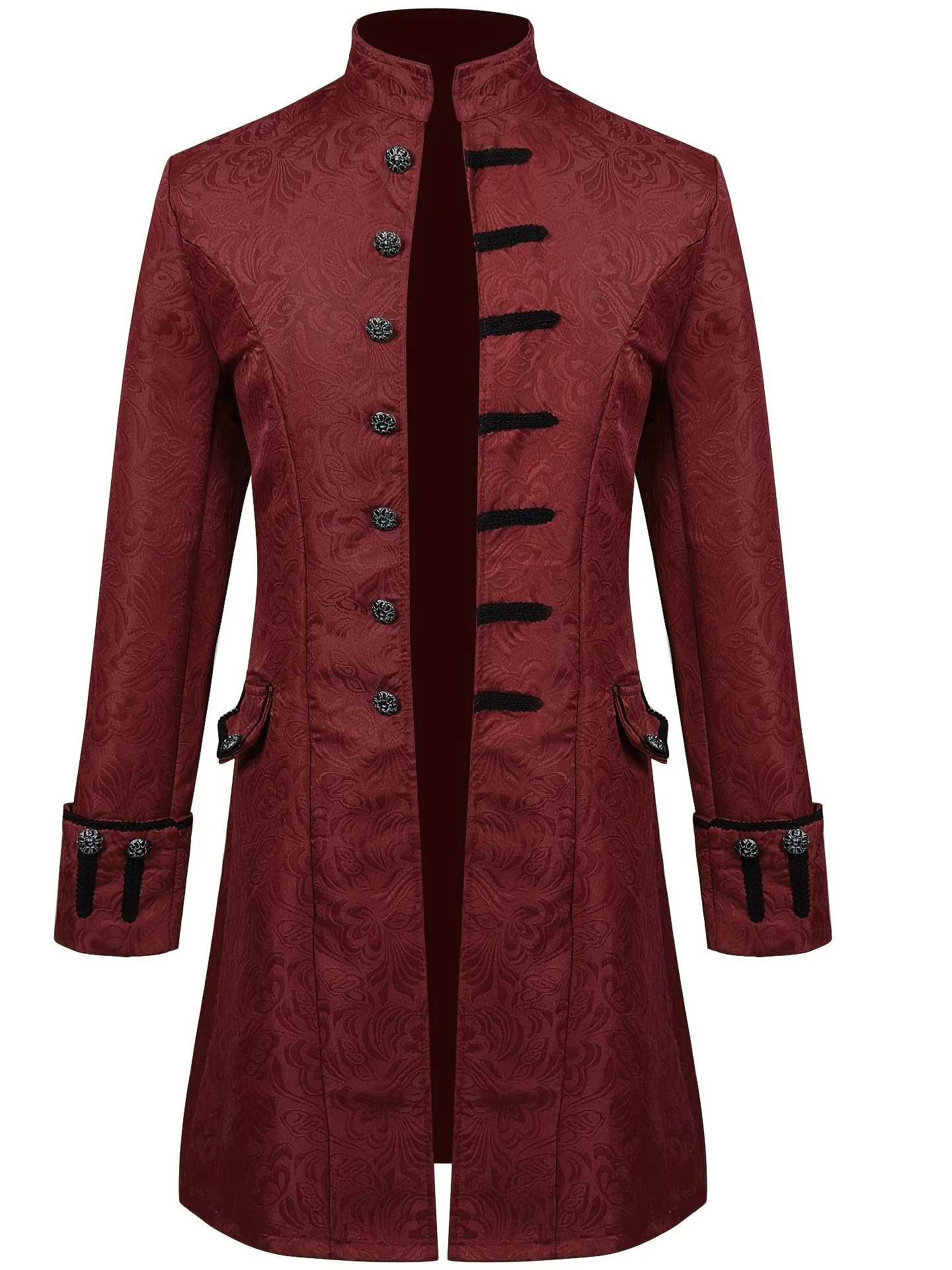 Gabardina Medieval Steampunk para hombre, disfraz de Príncipe de teatro, vestido victoriano gótico Retro, uniforme, ropa de Halloween