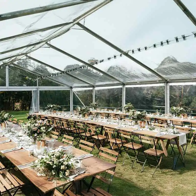 Commercial rental tent celebration banquet tent wedding tent outdoor A-type tent aluminum alloy rust-proof customizable size