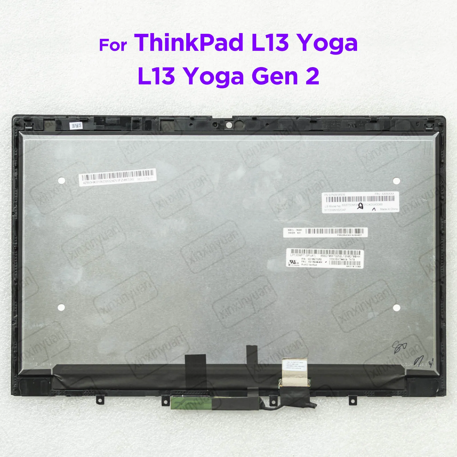 

13.3 LCD Touch Screen Digitizer Assembly for Lenovo ThinkPad L13 Yoga Gen 2 Gen 1 Display 20R5 20R6 20AD 20VL 20VK 5M10W64463