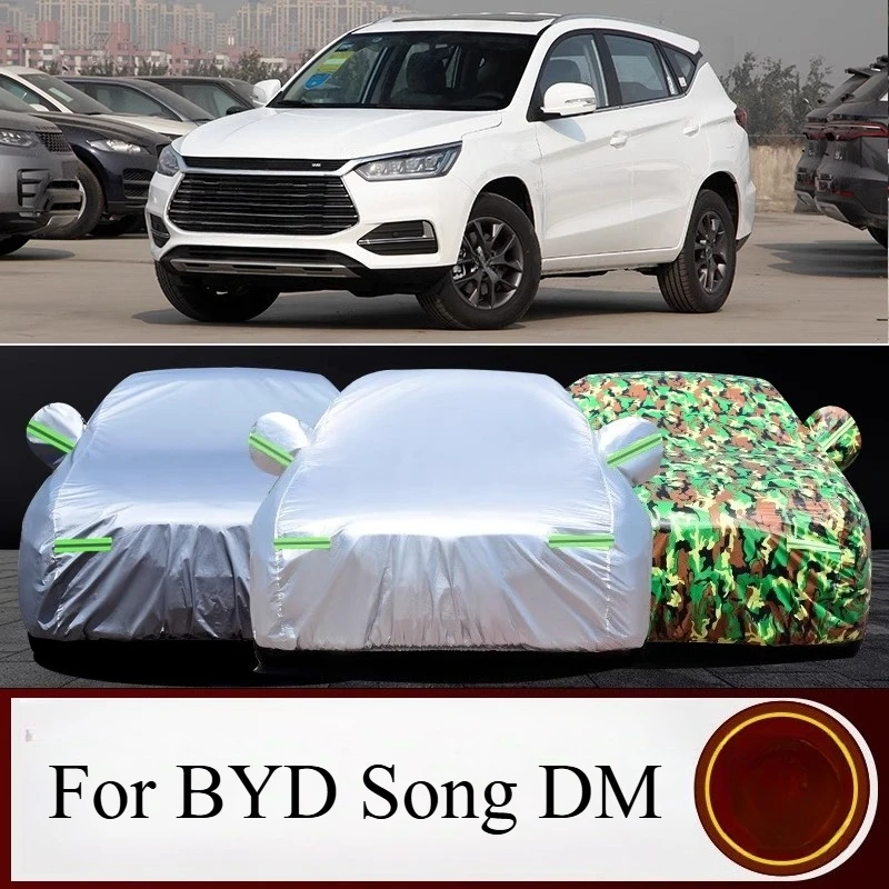 

Для BYD Song DM SUV 2021, сверхмощный автомобильный чехол, защита от дождя, огнестойкий солнцезащитный козырек, пыленепроницаемые аксессуары для защиты от замерзания