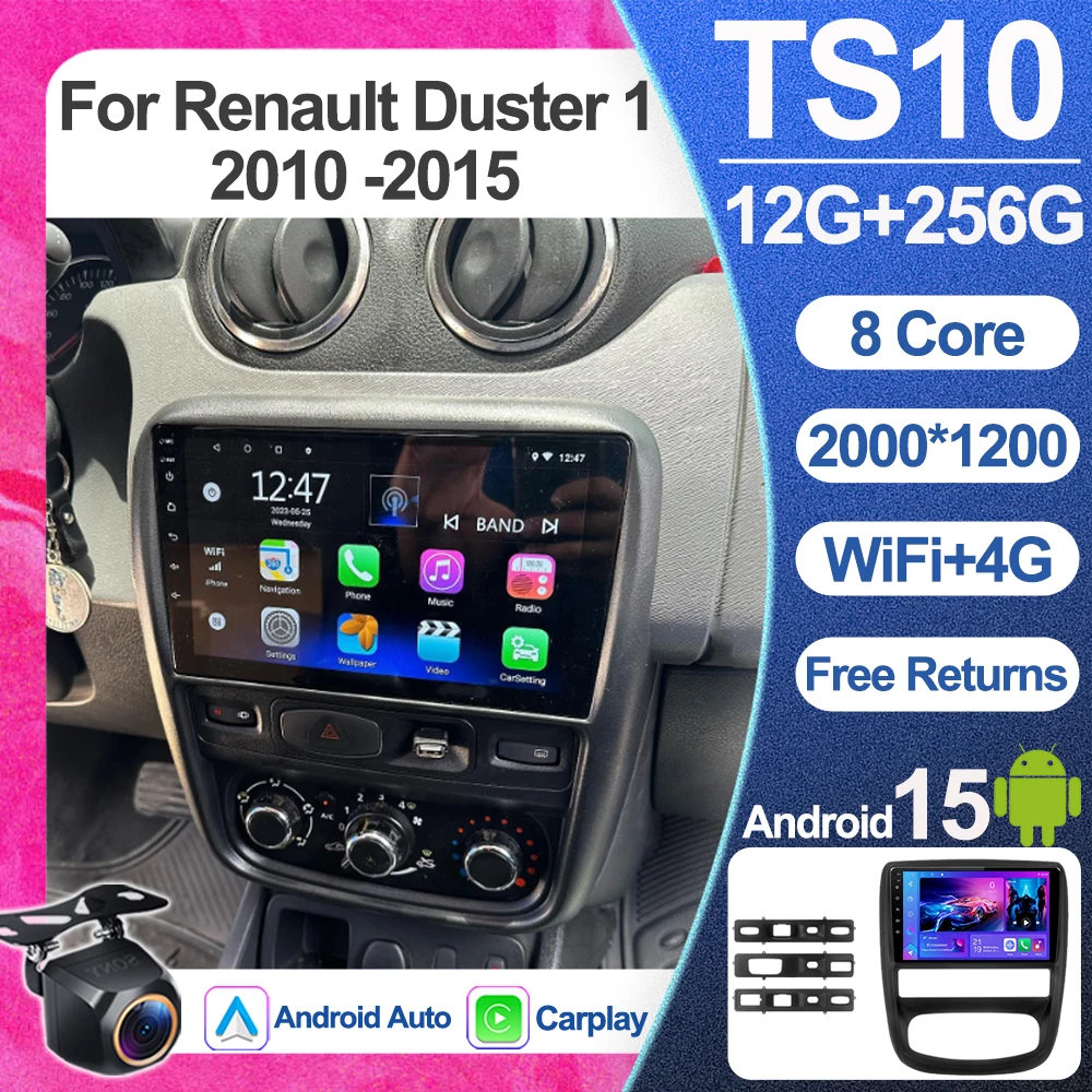 Android 16 para Renault Duster 1 2010 2011 2012 2013 2014 2015, Navegação GPS, Reprodutor de Rádio Multimídia para Carro, Acessórios Automotivos Wifi+5