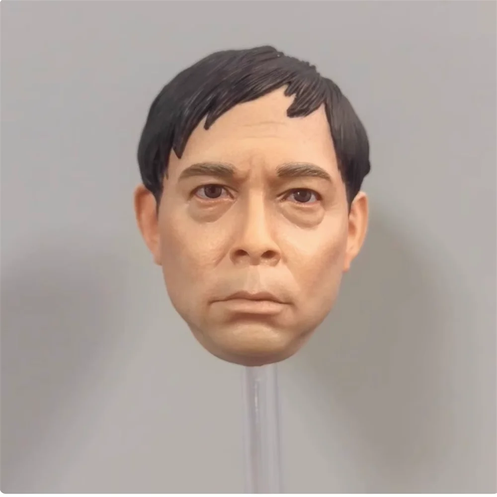 

1/6 Male Soldier Asian Modern Warrior Huang Yifei Head Carving Sculpture Model Toy Fit 12'' Action Figure Body In Stock