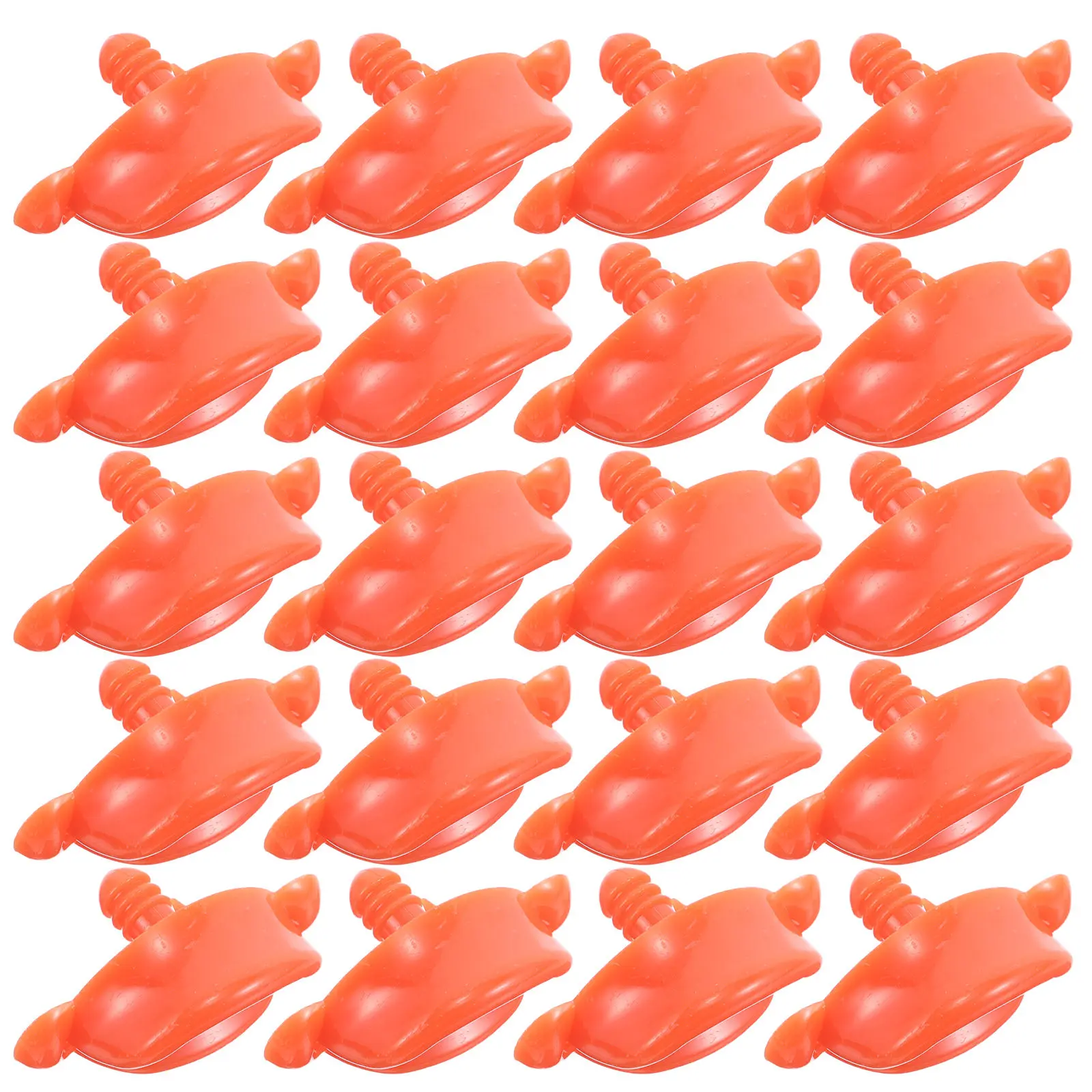 

20Pcs DIY Craft Plastic Duck Bill Replacement Accessories Small Yellow Duck Mouth Insert for Stuffed Animal Making Creative Kit