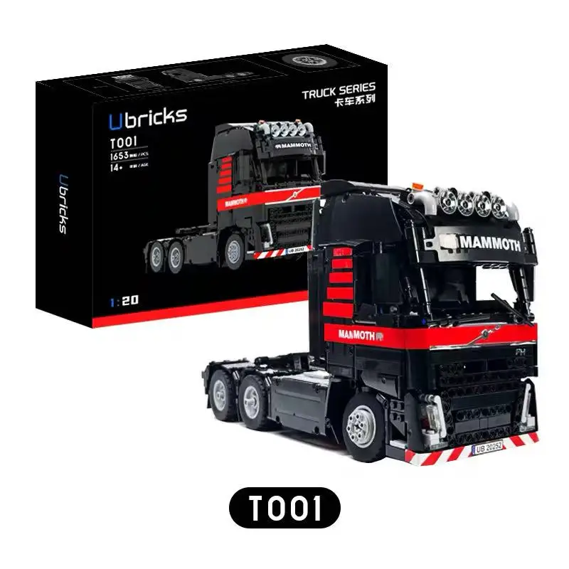 

FH XL 6X4 Tractor FH16 Heavy Duty Truck Mammoth RC Engineering Vehicle Model Building Blocks Bricks Kits Toys Boy Gifts